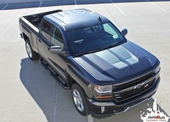 2016 2017 2018 Chevy Silverado Rally 1500 Vinyl Hood Racing Stripe Decal Graphic