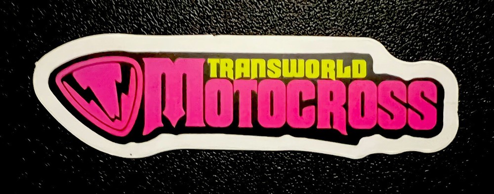 Transworld Motocross Magazine Sticker Matte Finish Approx Size 3”X 3/4”