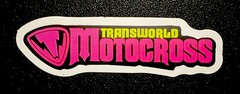 Transworld Motocross Magazine Sticker Matte Finish Approx Size 3”X 3/4”