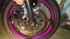 HOT PINK MAGENTA CUSTOM INNER RIM DECALS WHEEL STICKERS STRIPES TAPE GRAPHICS
