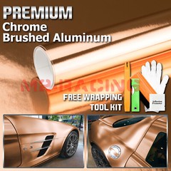 Chrome Aluminum Rose Gold Copper Vinyl Wrap Sticker Decal Sheet Film Air Release