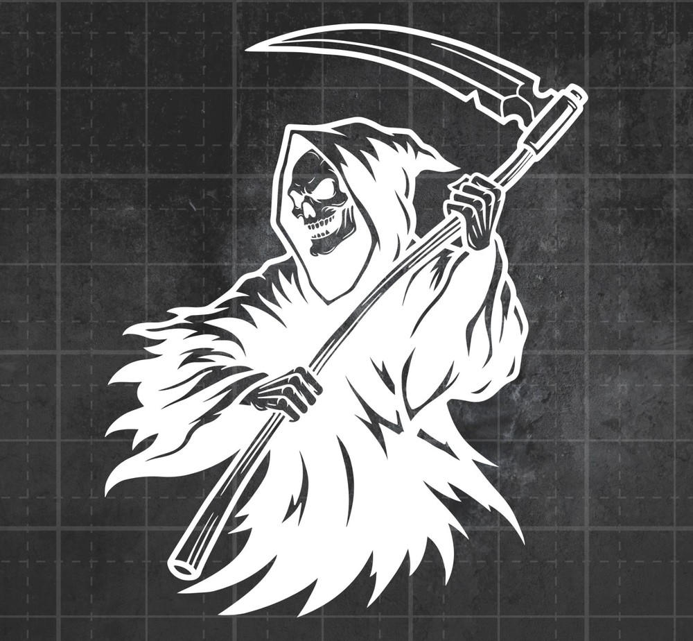 Grim Reaper Death Decal for Cars, Trucks, Window, Laptop Vinyl Sticker