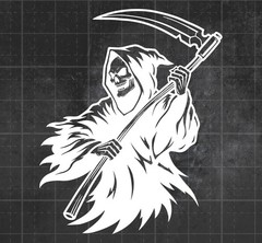 Grim Reaper Death Decal for Cars, Trucks, Window, Laptop Vinyl Sticker
