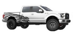 Graphics American Flag Sticker Kit for Ford Raptor F-150 Pickup Truck Bed Decal