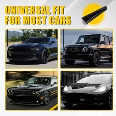 Universal Windshield Banner Gloss Black Vinyl Decal Sun Visor Strip 60″x12″ PVC