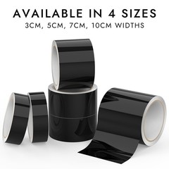 FAFALITHIC 4 in x 30 ft Chrome Delete Vinyl 1.2 inches × 30 feet, Gloss Black