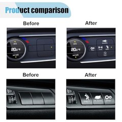 Novelty Funny Car Stickers for or Truck Unused Button, Vinyl 1PCS, Black