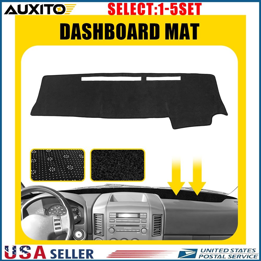 Fit Nissan Titan 04-12 LHD Anti-glare Dashboard Cover Pat Dash Mat Black US 1-5X