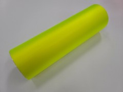 Matte Frosted Lime Yellow PVC Headlight Taillight Fog Light Overlay Tint Film