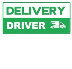 Delivery Driver Magnet, 6″X12″ inch, Automotive Magnet for Car, Truck, SUV,