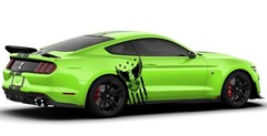 Eagle USA Flag Hood Door Vinyl Decal Racing Stripes (Fits Ford Mustang Cobra)