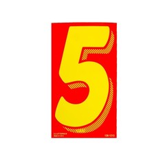 EZ Line Vinyl Decals for Cars Red Yellow Large Number Stickers 11 Dzn Windshield