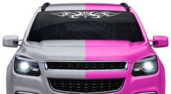 116-03 HEART Windshield Decal Window Sticker Vinyl Graphic Tribal Heart Car SUV