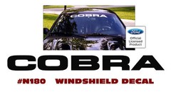 GE-N180 MUSTANG – COBRA – WINDSHIELD DECAL – LICENSED