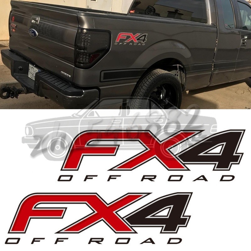 2x Car Vinyl Sticker FX4 Off Road For F150 F250 F350 F450 Decal Trunk Bed Side
