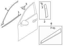 Genuine Mazda Door Applique KB8A-50-M10F