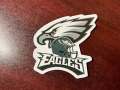 Motorcycle Sticker for Helmets or toolbox #8,198 NFL Philadelphia Eagles