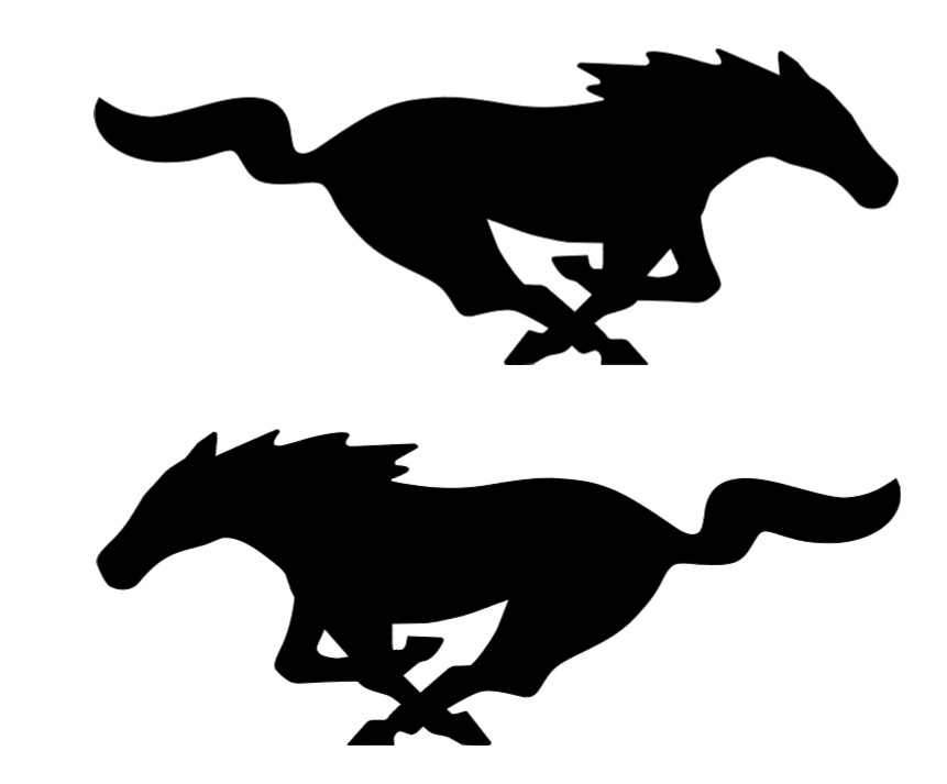 Mustang Vinyl Decal Car Truck Horse Sticker High Detail Sharp Lines Left & Right