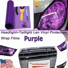 For Headlight Taillamp Transparent Purple Len Vinyl Protection Wrap Film 12″x78″