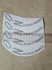 8pcs Oz Racing Wheels Sticker Silver Vinyl Decal