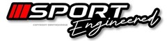 Sport Engineered Racing Stripe Super Sports Car Vinyl Sticker Decal 5″ Inches