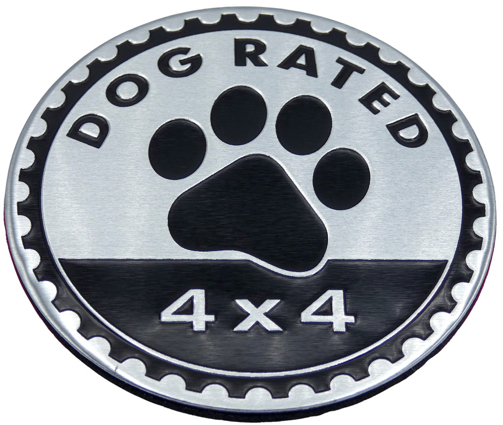1pc Dog Rated Sticker Decal Emblem 4×4 Badge Auto Truck Fender 6cm 2.36″