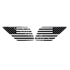 Car Rear Window Both Side American Flag Sticker Fit For Toyota 4RUNNER 2003-2009