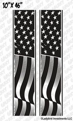 American Flag Truck Bed Decals Stripes (Pair) – Fits Ram Chevy Ford F150 Toyota