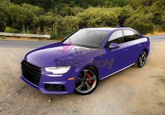 ESSMO PET Super Gloss Purple Car Vehicle Vinyl Wrap Decal Glossy Like Paint