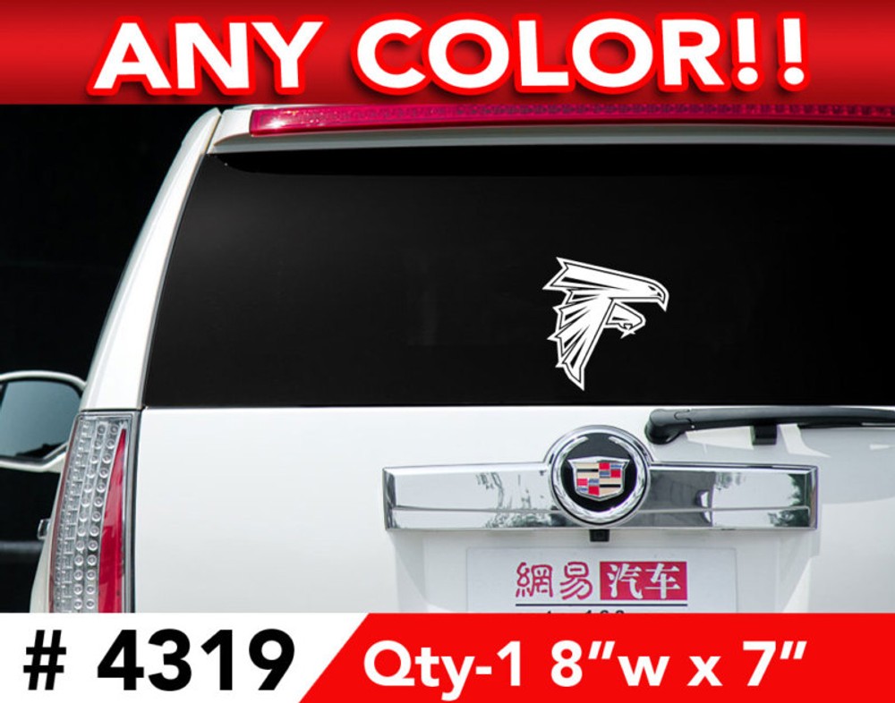 ATLANTA FALCONS DECAL STICKER 7″w x 8″h