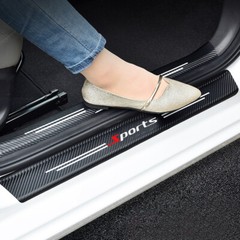Universal Car Door Plate Sill Scuff Cover Anti Scratch Decal Sticker Accessories