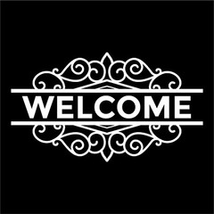 Welcome Decal Sticker – Business Sign – Door Store Window Decal