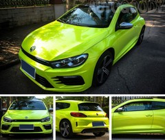 60″ x 60″ Gloss Neon Green Vinyl Film Wrap Air Bubble Free 5ft x 5ft