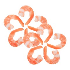 2 Count Realistic Food Model Decor Artificial Cooked Shrimp Fake