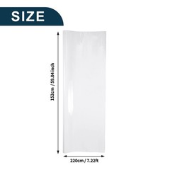 White Car Wrap Film 7.22ft x 59.84inch Vinyl Wrap Cover 1 Pc