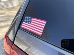 American Flag Vinyl Decal – Made in USA – 2.1″ x 4″, Drawn to US Federal Specs