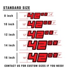 Custom Car Racing Number Class Magnet Decal x2 8,10-16 inch – Bold Black Style