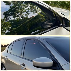 1-10Set For Infiniti G35 G37 Q40 07-15 GLOSS BLACK Window Overlay Cover Sticker