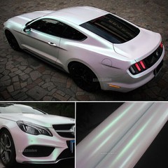 White All Rainbow Mirror Chrome Pearl Chameleon Satin Auto Vinyl Wrap Sticker US
