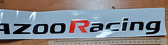 TOYOTA GR GAZOO Racing Sticker Decal Black and Red Approx 6cm x 90cm JAPAN