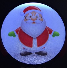 Santa Light Up Decal