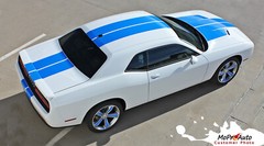 2015-2023 for Dodge Challenger Winged Vinyl Rally Racing Stripes Decal 3M Pro S