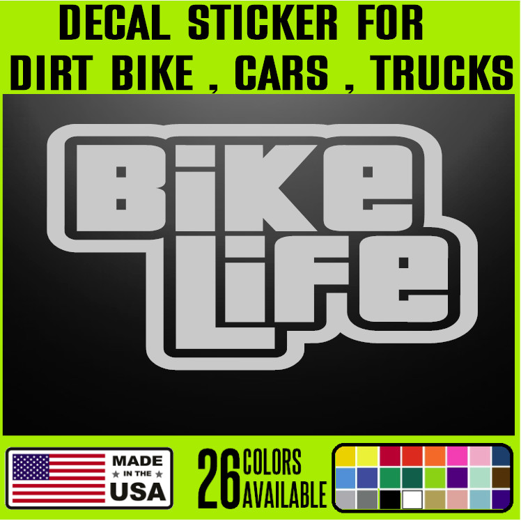 BIKE LIFE – Off Road ATV Racing Decal Sticker Dirt Bike Motocross 4 Wheel – R4