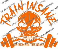 Train Insane,Skull,Beast Mode,Motivation,Fitness,Goals,Lift,Sticker,Vinyl Decal