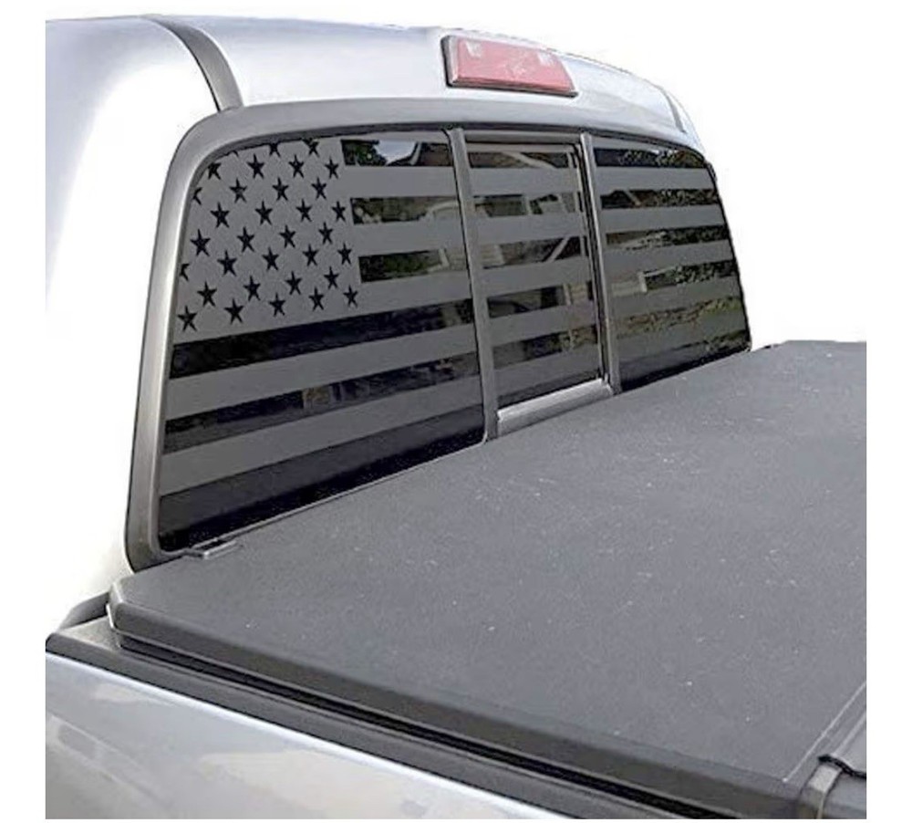American Flag Window Decal for Pickup Trucks, SUVs. XPLORE OFF-ROAD