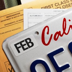 FEBRUARY California License Plate NEW 2025 Month Sticker – DMV Registration Tag