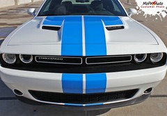 2015-2023 for Dodge Challenger Winged Vinyl Rally Racing Stripes Decal 3M Pro S