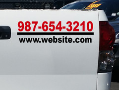 Custom Business Name Advertising sign Car Lettering Decal Truck vinyl Back BS5