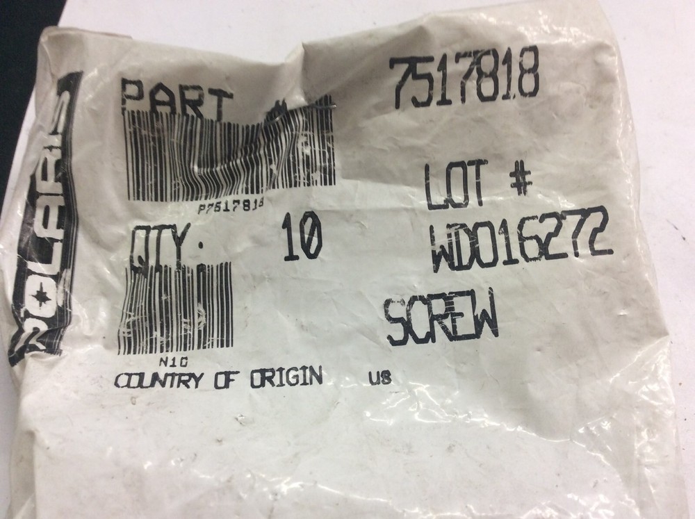 Polaris Screw 7517818 New OEM Stainless Steel #10-32 X 3/4 2000 Genesis PWC