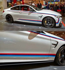 Graphic Car Sticker For BMW M4 M Performance Waist Line Stripe Side Door Decals